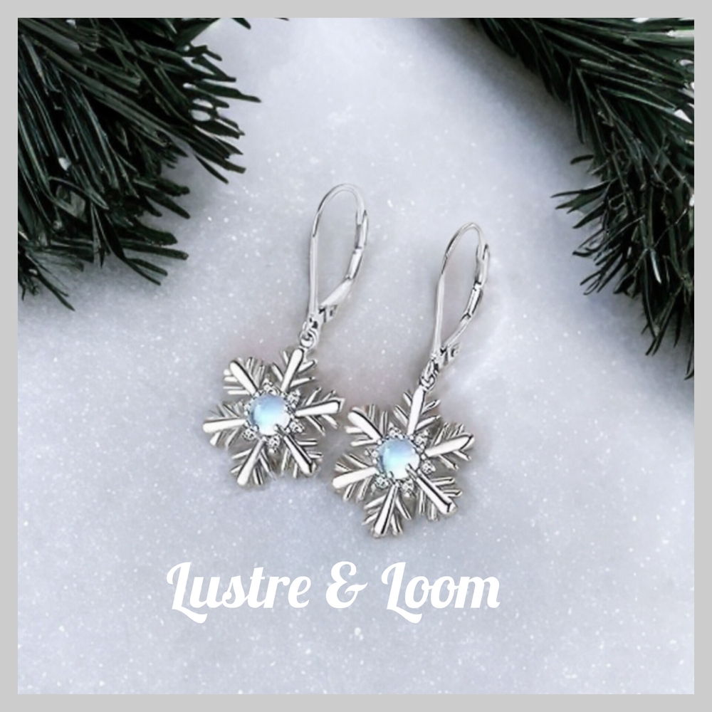 Silver Snowflake Earrings